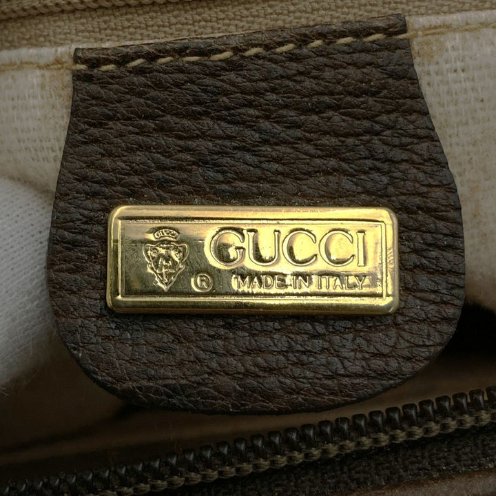 GUCCI グッチ ハンドバッグ GGスプリーム レザー ブラウン オールド ヴィンテージ