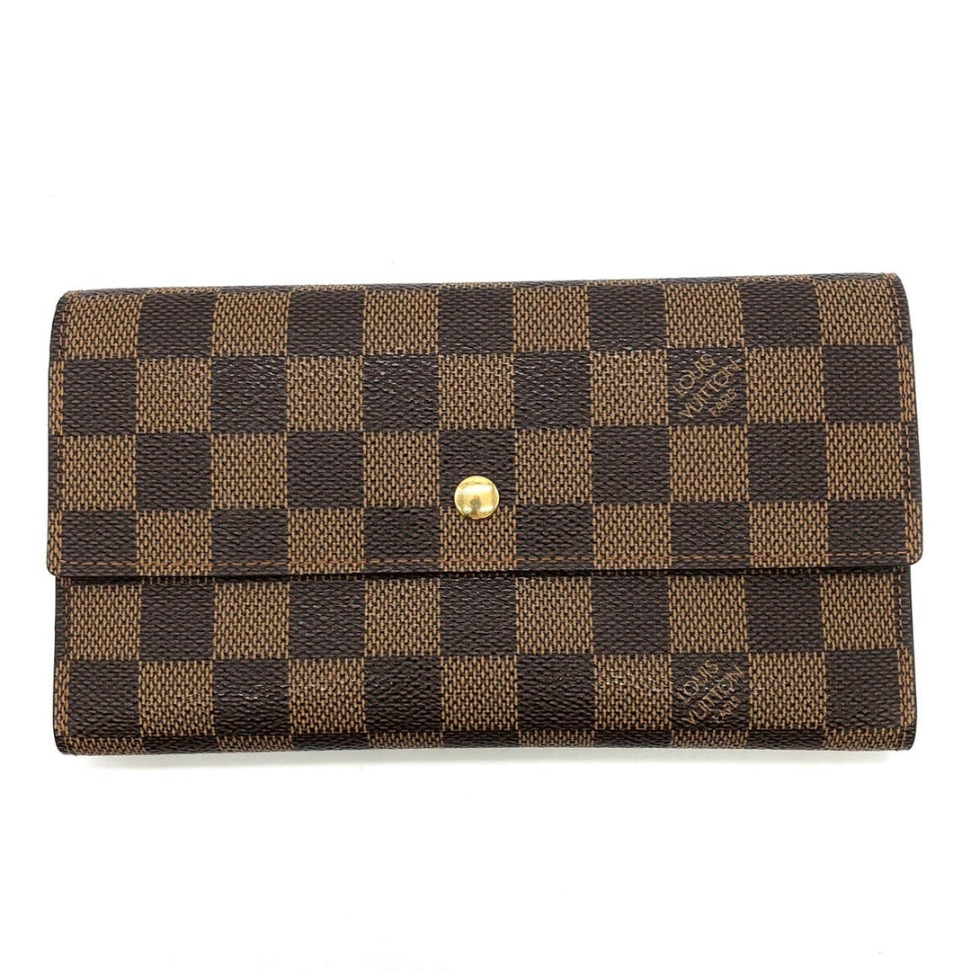 美品 LOUIS VUITTON ルイ・ヴィトン N61215 長財布 モノグラム ブラウン ヴィンテージ
