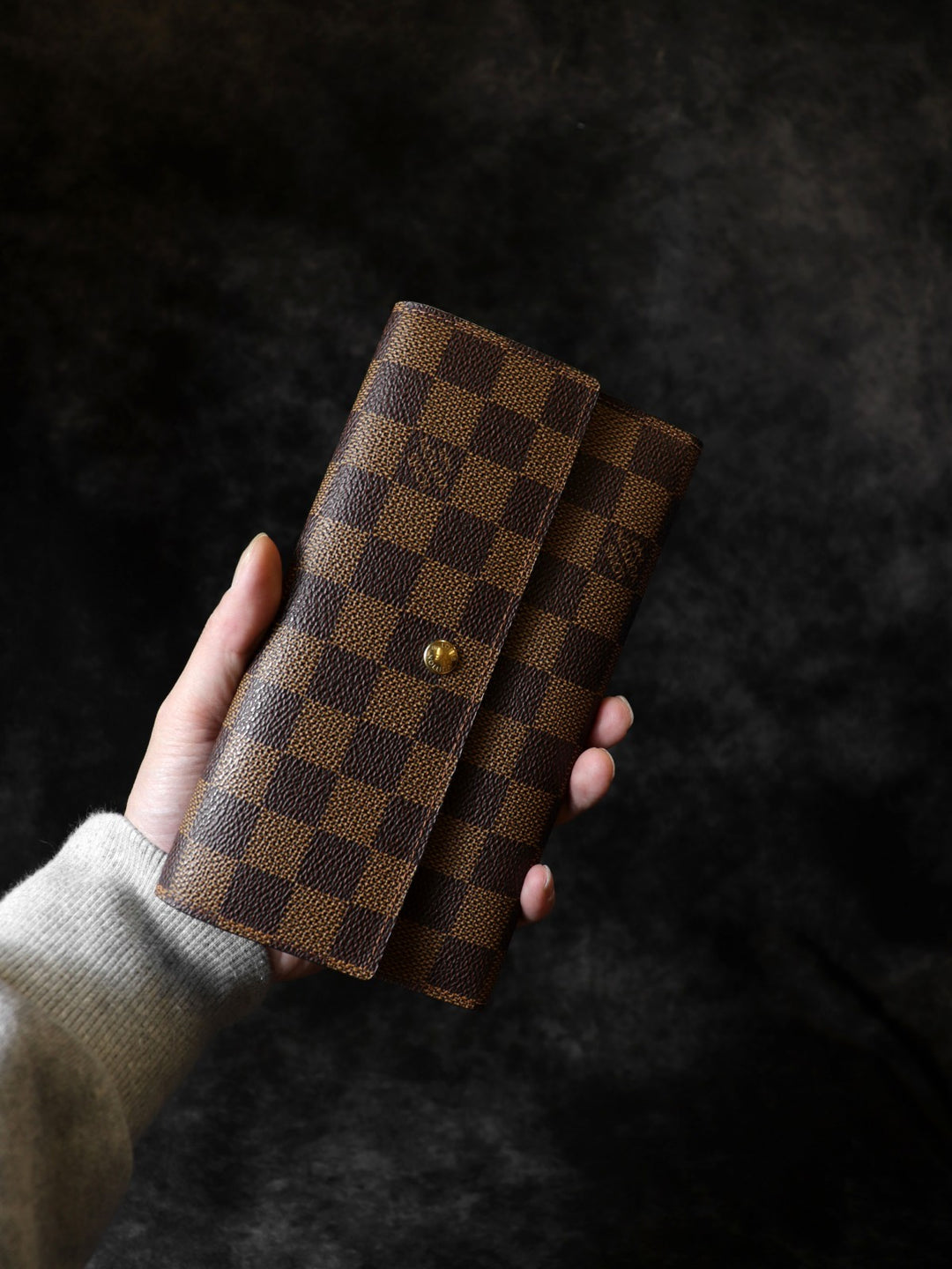 美品 LOUIS VUITTON ルイ・ヴィトン N61215 長財布 モノグラム ブラウン ヴィンテージ