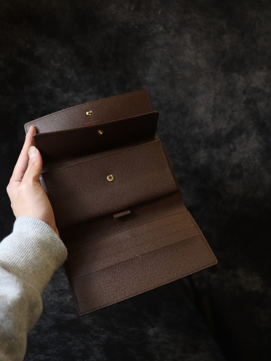 美品 LOUIS VUITTON ルイ・ヴィトン N61215 長財布 モノグラム ブラウン ヴィンテージ