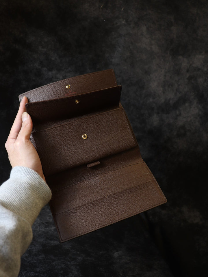 美品 LOUIS VUITTON ルイ・ヴィトン N61215 長財布 モノグラム ブラウン ヴィンテージ