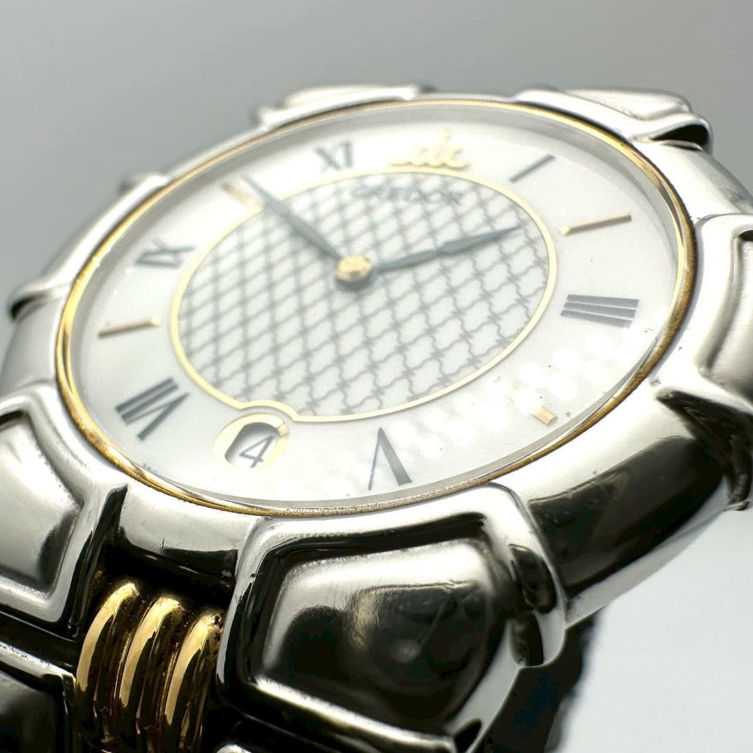 SEIKO セイコー 腕時計 クレドール エントラータ 9579-6000 クォーツ SS ホワイト ゴールド ブランド