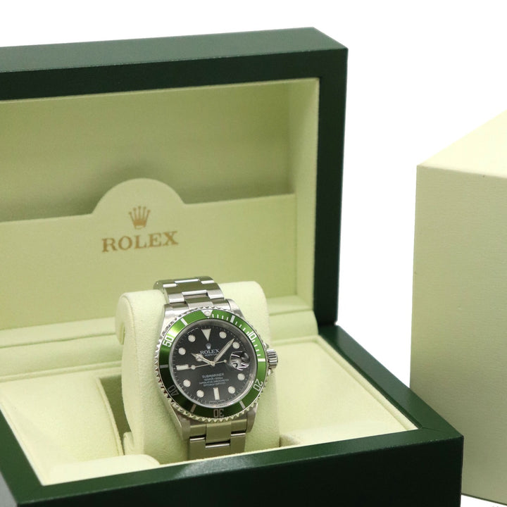 美品 ROLEX ロレックス サブマリーナデイト 16610LV 腕時計 自動巻き グリーン ブラック