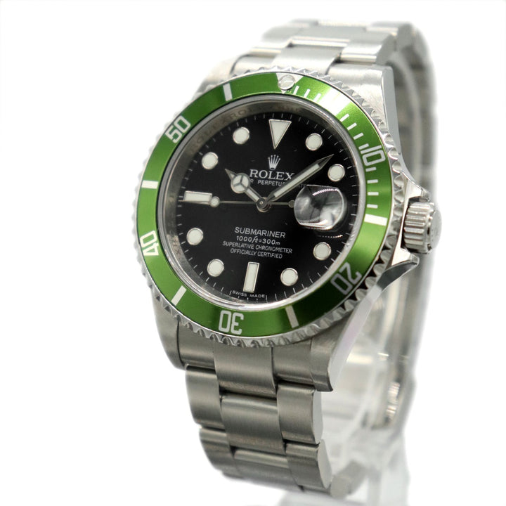 美品 ROLEX ロレックス サブマリーナデイト 16610LV 腕時計 自動巻き グリーン ブラック