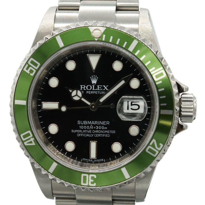 美品 ROLEX ロレックス サブマリーナデイト 16610LV 腕時計 自動巻き グリーン ブラック