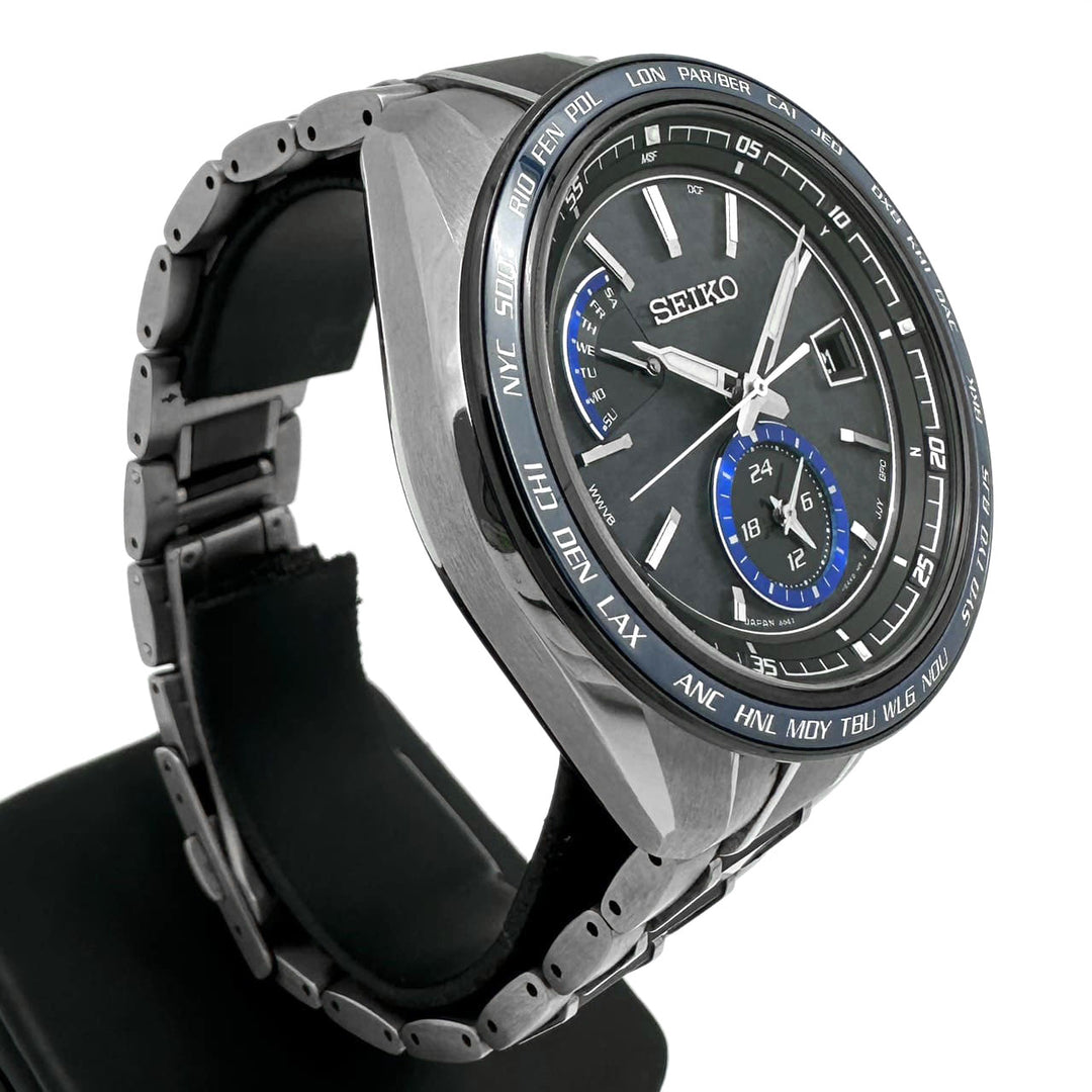 SEIKO セイコー 腕時計 ブライツ SAGA261/8B63ｰ0AN0 デイデイト ソーラー電波 チタン ブラック ネイビー ブランド