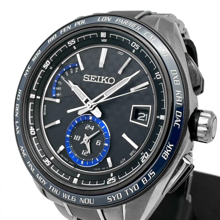 SEIKO セイコー 腕時計 ブライツ SAGA261/8B63ｰ0AN0 デイデイト ソーラー電波 チタン ブラック ネイビー ブランド