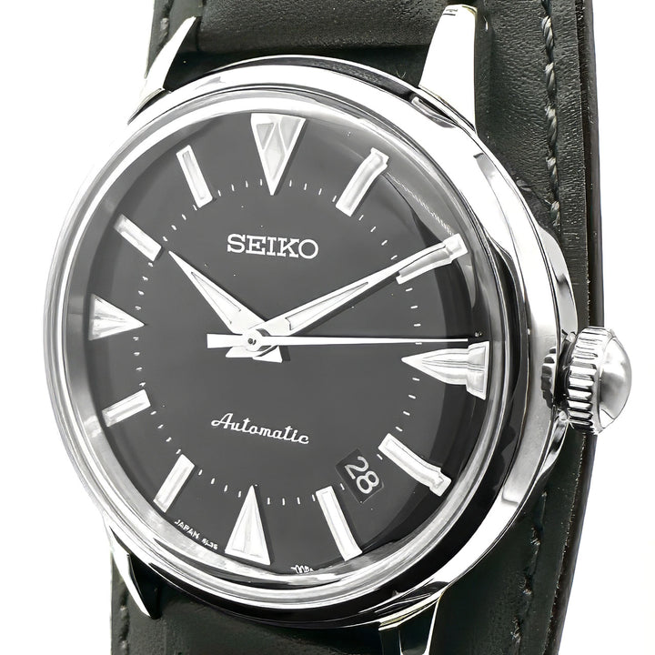 【新品同様】SEIKO セイコー プロスペックス アルピニスト SBEN001/6L35-00E0 腕時計 自動巻き レザー ブラック 腕時計