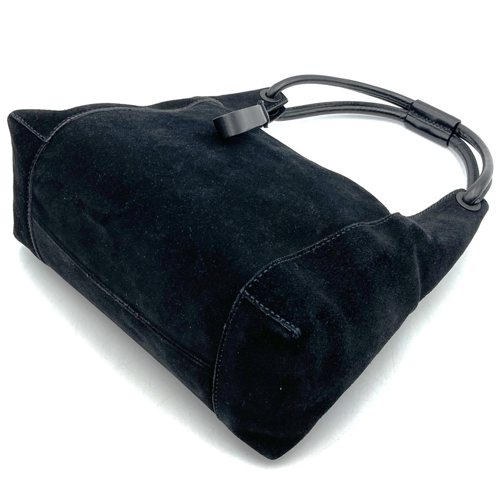 GUCCI グッチ 101333 ハンドバッグ ショルダーバッグ スエード ブラック