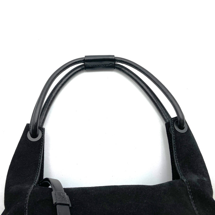 GUCCI グッチ 101333 ハンドバッグ ショルダーバッグ スエード ブラック