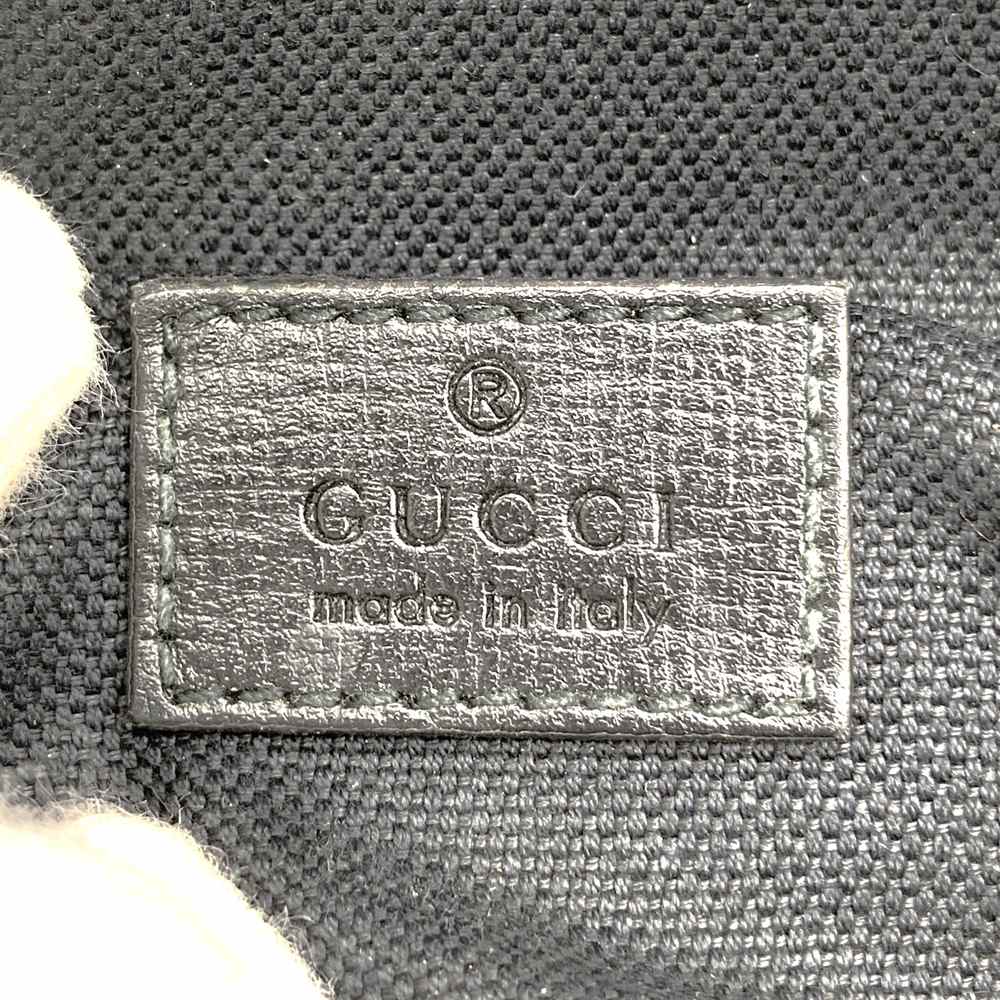 GUCCI グッチ 733240 GGスプリーム ラージ ウエストバッグ ポーチ ボディバッグ ベルトバッグ レザー ブラック