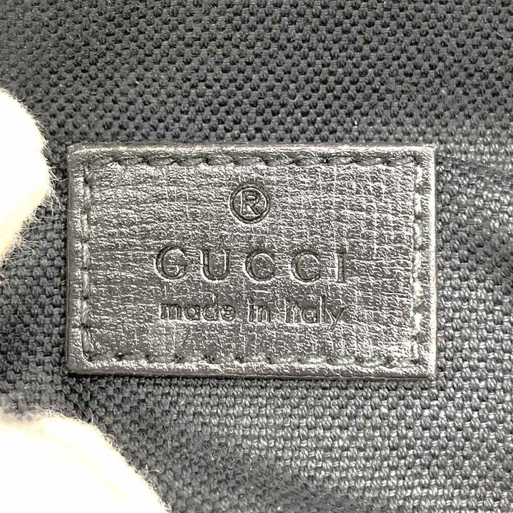 GUCCI グッチ 733240 GGスプリーム ラージ ウエストバッグ ポーチ ボディバッグ ベルトバッグ レザー ブラック